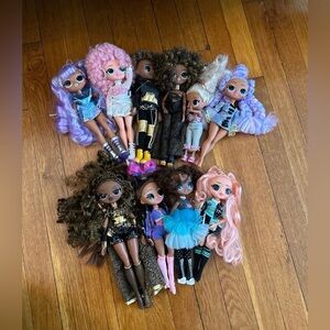 Huge LOL OMG Doll Bundle – Preowned Fashion Dolls, Accessories Included